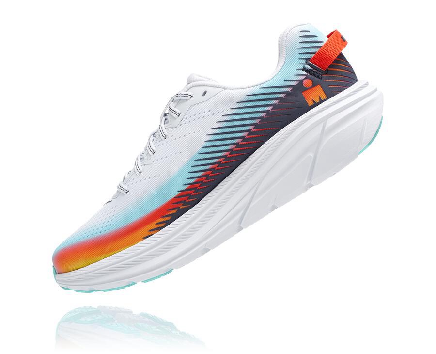 Tenis Hoka One One Hombre Blancos/Azules - Ironman Rincon 2 - FERQ07321